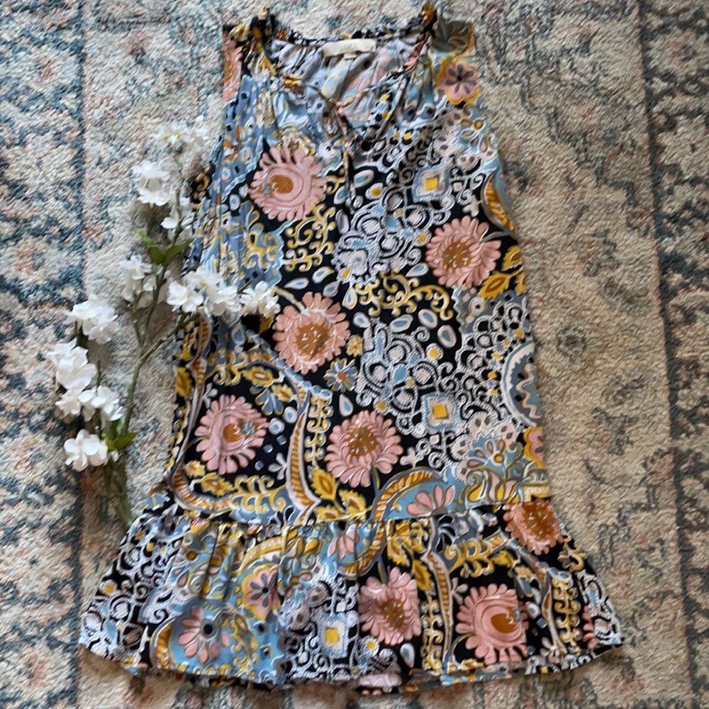 LOFT Multicolor Floral Dress